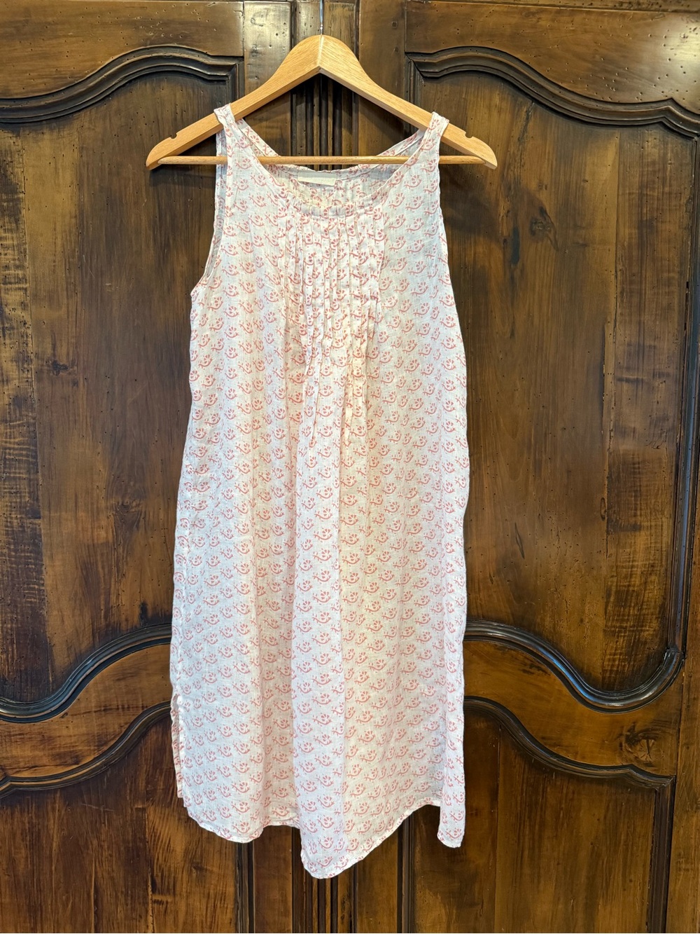 CP Shades print linen pin tuck tunic dress  size S